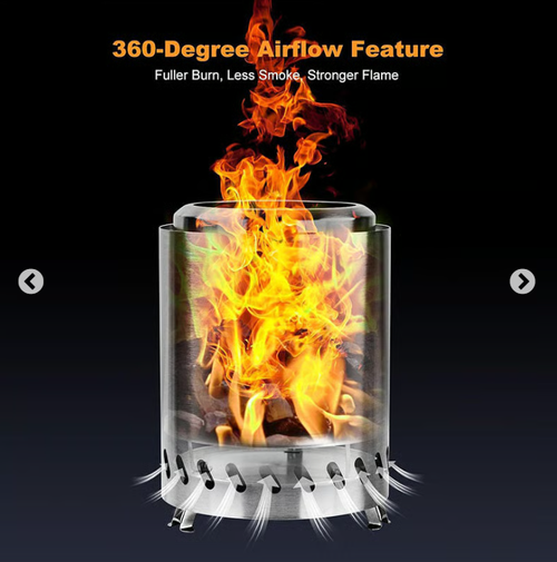 Portable Smokeless Tabletop Firepit