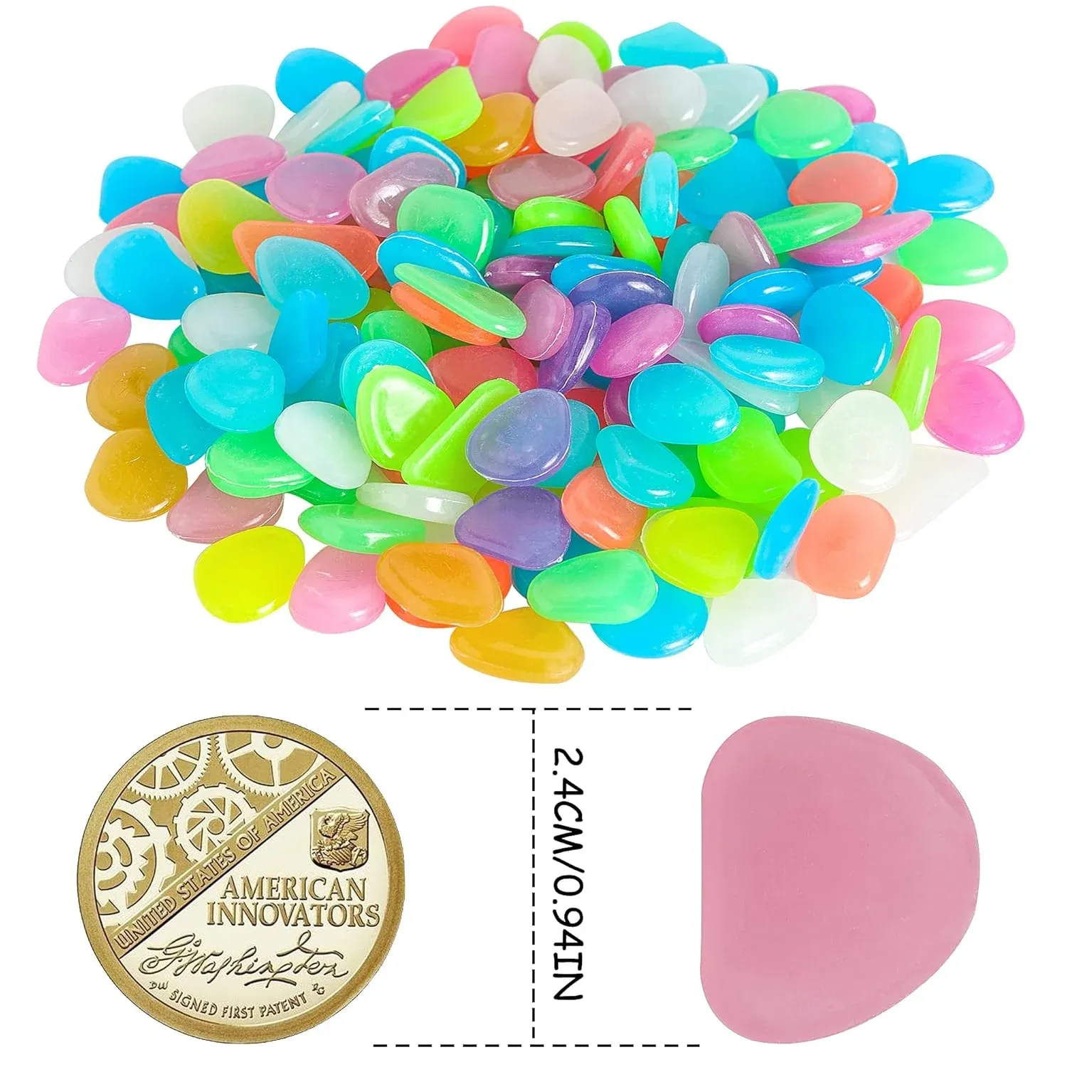 Luminous Stones – Mixed Color Glow Stones (2000 pcs)