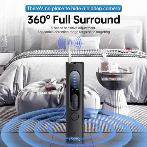 Portable Anti-Spy Camera Detector & RF Signal Scanner