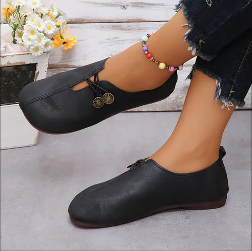 Women'S Flat Round Toe Shoes for All Seasons Soft Bottom Non-Slip