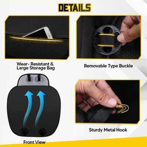 Breathable & Anti-Slip Viscose filament Car Seat Covers