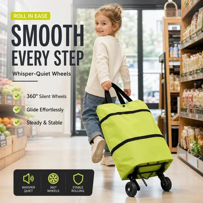 💞Foldable 2-in-1 Shopping Bag（3PCS）
