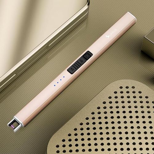 SUPRUS Electric Lighter Arc Windproof Flameless USB Rechargeable Lighter with Safety Lock for Candle BBQ Camping （2PCS）
