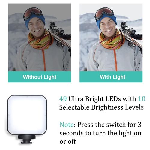 Imported All in one Vlogging Video Making Kit Super Flexible Universal Tripod with Microphone and Light