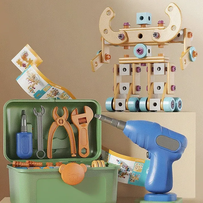 Children's Educational DIY Toy Tool Kit-Build More. Learn More. Play Creatively🧰✨