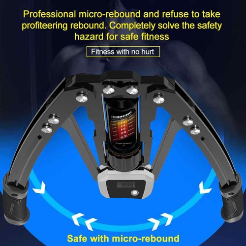 Twister Arm Exerciser with Counter Display-Adjustable 22-440lbs Hydraulic Power, Home Chest Expander