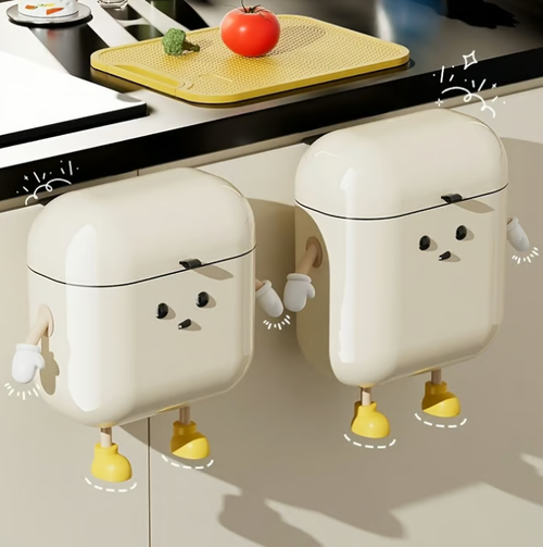 Cute Cartoon Design Hanging Trash Can