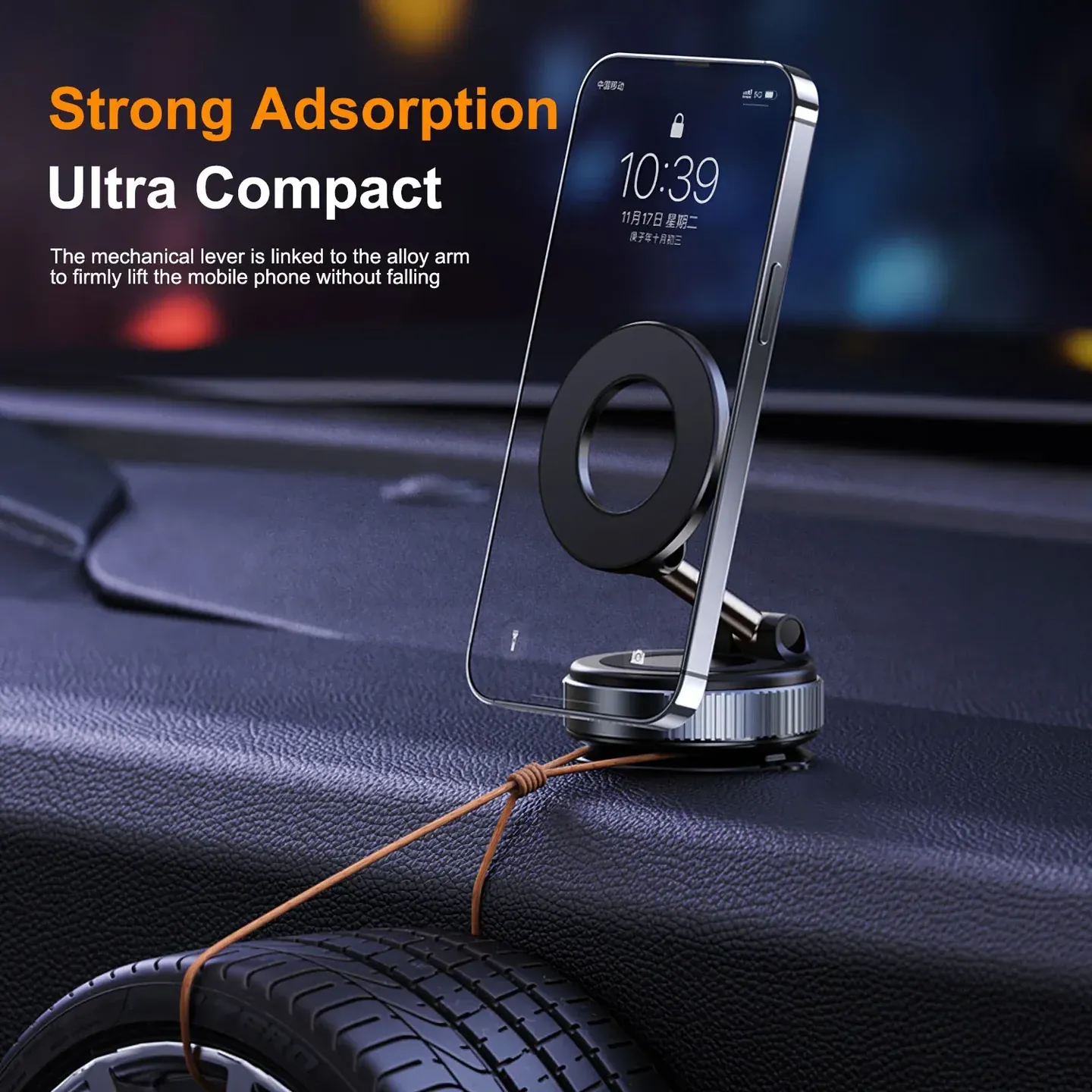 Rotatable Magnetic Car Phone Mount