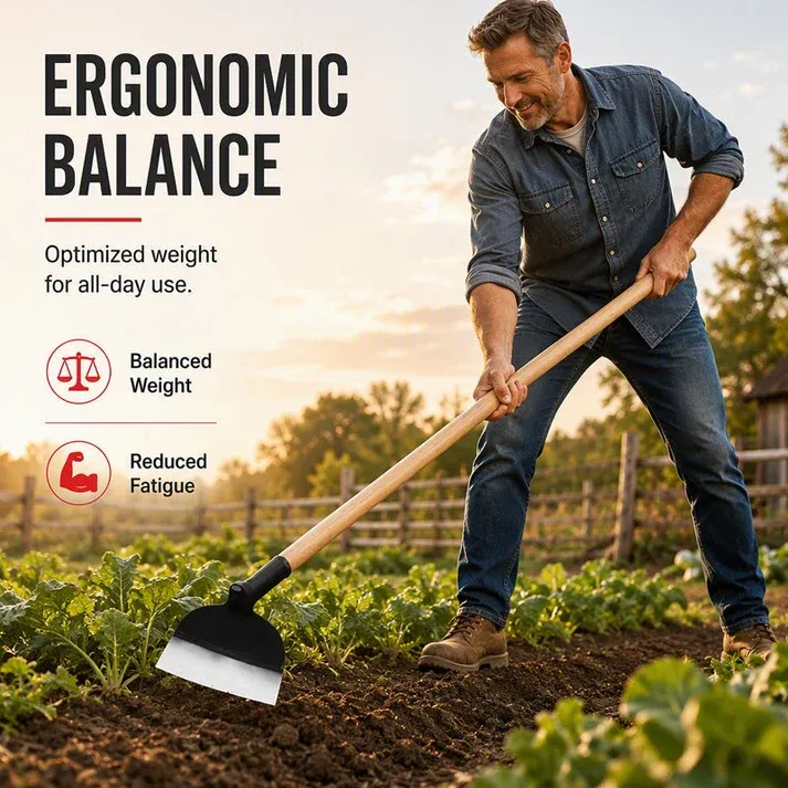 🔧 Manganese Steel Hoe Head – Heavy-Duty, High-Carbon & Quenched – Deep Root Penetration for Tough Soil 💪（2PCS)