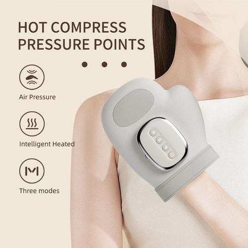 Full Hand Coverage Electric Massager Machine with Palm and Finger Airbag Compression System
