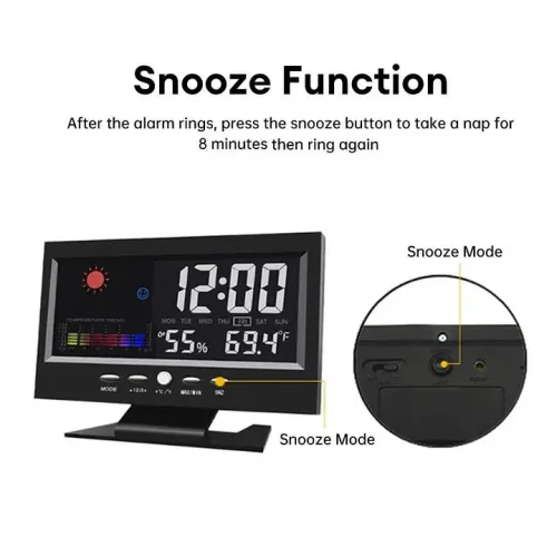Large screen weather clock