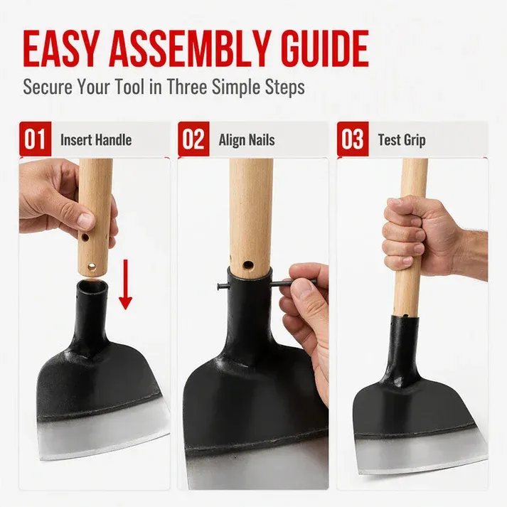 🔧 Manganese Steel Hoe Head – Heavy-Duty, High-Carbon & Quenched – Deep Root Penetration for Tough Soil 💪（2PCS)