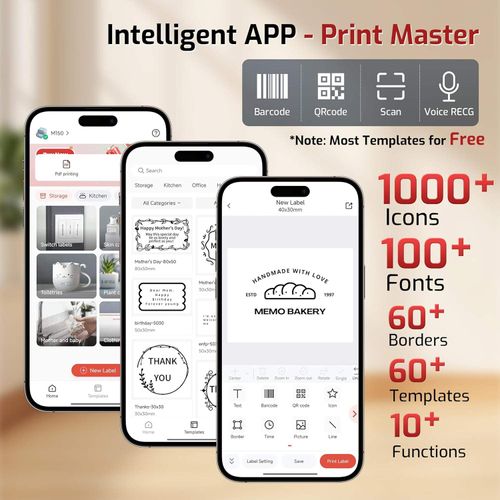 Mini Bluetooth Portable Commercial Label Printer