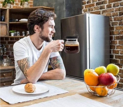 💖☕ 16 Oz Glass Coffee Mug – Coffee Pot Style