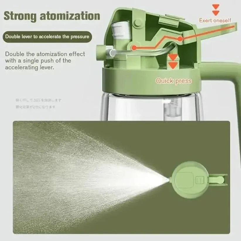 in 1 Glass Olive Oil Sprayer for Cooking Oil Sprayer Oil Dispenser Bottle Oil Mist Spray Bottle