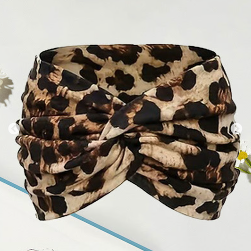 6pcs Printed cross yoga headband