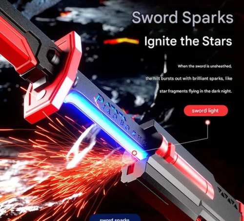 Sword-drawing Spark Blade Sound and Light Light Sword Toy