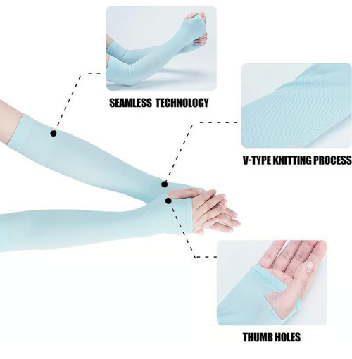 6pcs UV-Protection Sunscreen Cooling Sleeves