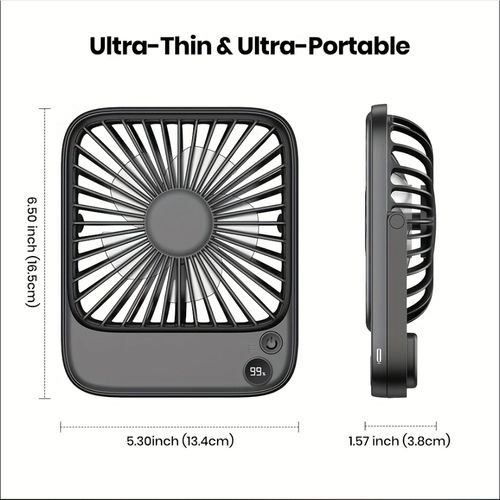 5000mAhUltra-quiet mini portable foldable fan