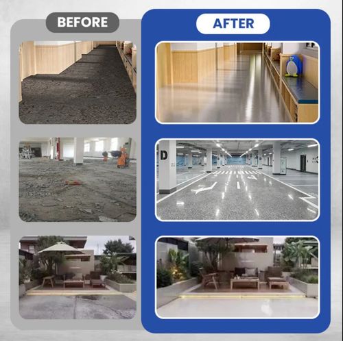 🔥High Gloss Marble Effect Epoxy Flooring✈️