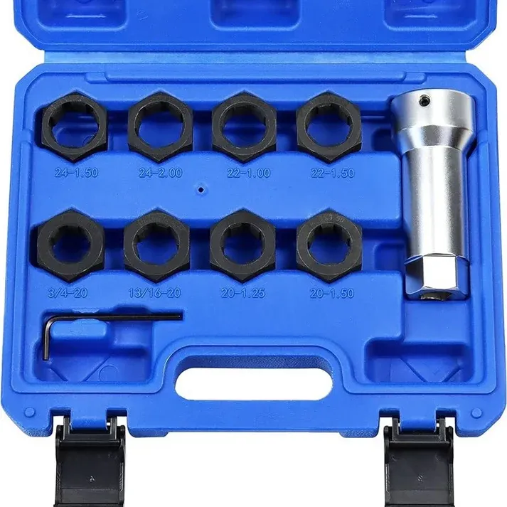 🛠️ 10-Piece Axle Spindle Thread Chaser Set