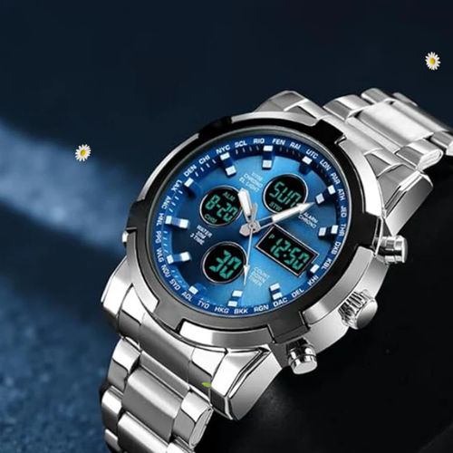 Mens Military Watch  Analog-Digital Display Waterproof  Shock-Resistant 🛡️