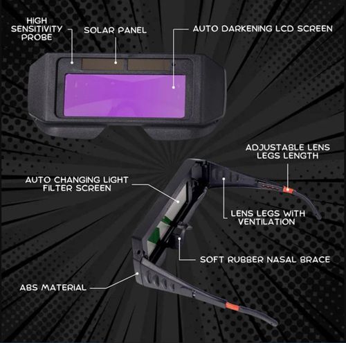 Solar Powered Auto-Darkening goggles