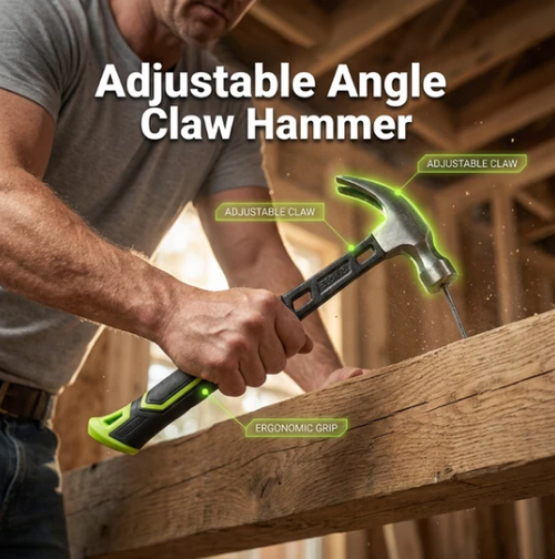 Heavy-Duty Multi-Purpose Claw Hammer – Trade-grade & heat-treated – Anti-slip grip, perfect for framing, demolition or DIY – durable and balanced