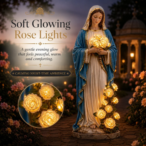 Virgin Mary Garden Light