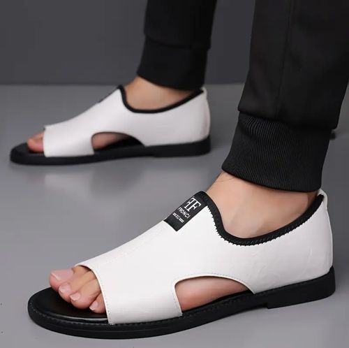 A Pair Of Summer Sandals, Trendy Open Toed Loafers, Beach Vacation