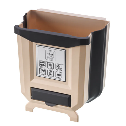 ✨ Foldable waste bin for kitchen cabinets