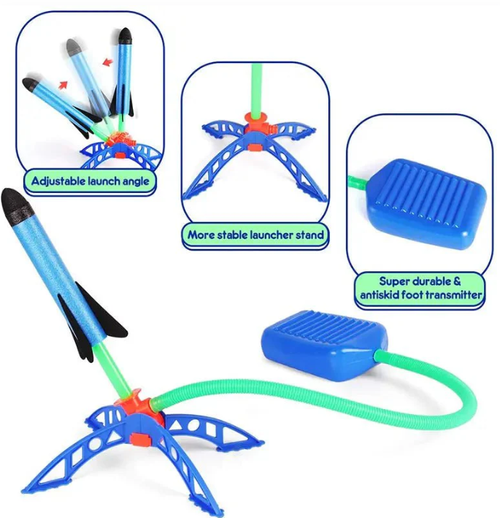 Outdoor Stomp Rocket Launcher Game for Kids