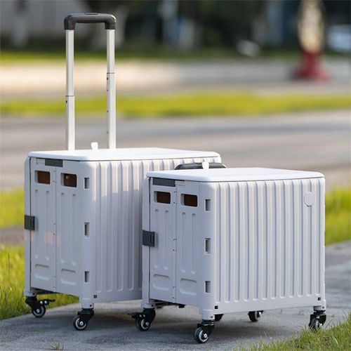 Storage Box Trolley Foldable Utility Camping Cart Camping Trolleys