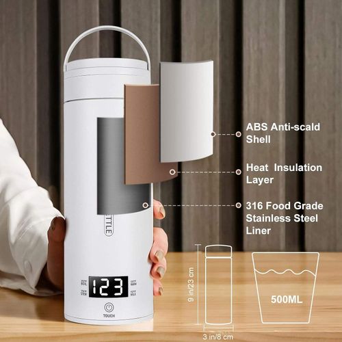 Portable electric heating water kettle