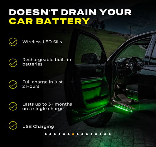 LED Car Door Sill Ambient Lights