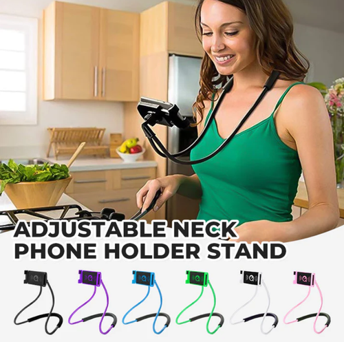 📱 Adjustable Neck Phone Holder Stand – Hands-Free & Comfortable Viewing ✨