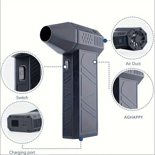 Violent Handheld Fan for Outdoor Camping, Capable of Blowing Air, Snow, Water, Dust, and Assisting in Ignition with 52 Meters Second Wind Speed and Level 16 Maximum Wind Force