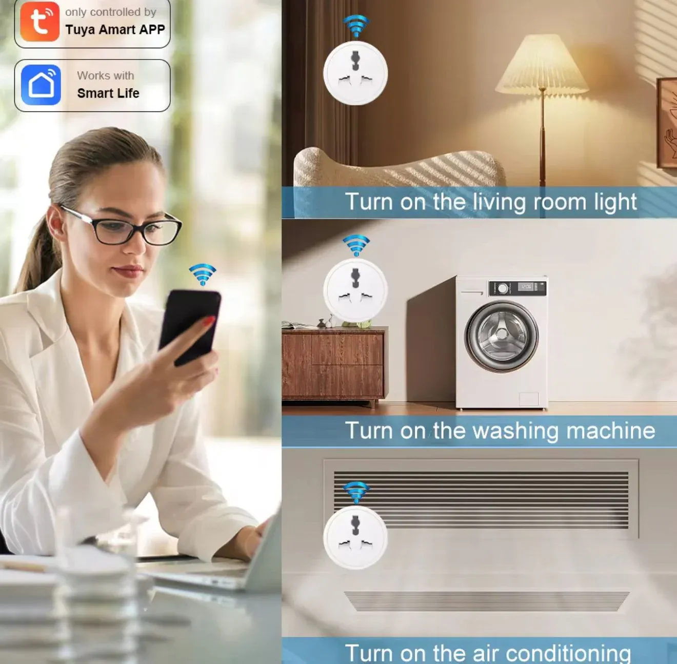 Smart Wifi Power Socket Plug 20A