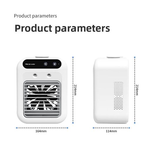 USB-powered spray humidifier mini air conditioner fan