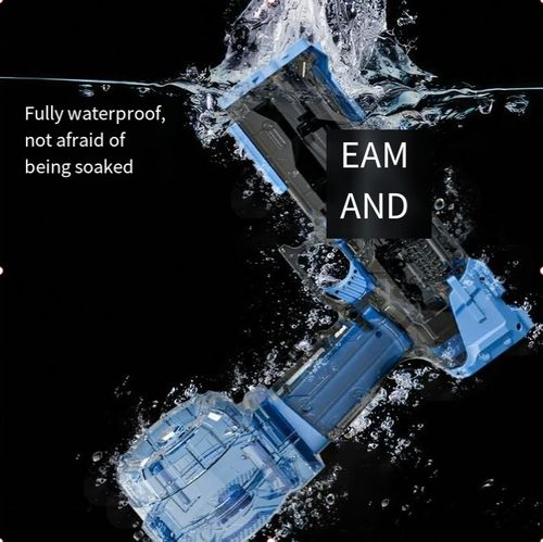 Ice Explosion Electric Water Gun Toy Large Capacity Children's Seaside Water Play Automatic Burst Water Gun Pulse Water Gun