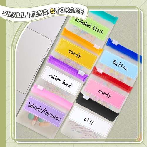 28 Pcs Set Transparent EVA Medicine Organizer Self Sealing Pill Bag Travel Mini Reusable Pill Pouch Zip Lock Bags for Pills
