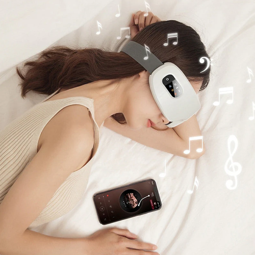 🎁Eye Massager with Heat and Vibration with Bluetooth Music