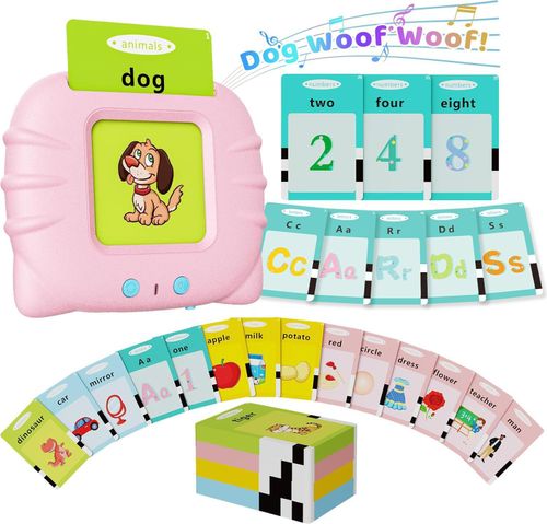Children's Educational Voice Card Machine with Flash Memory Cards（255 cards, 510 words）