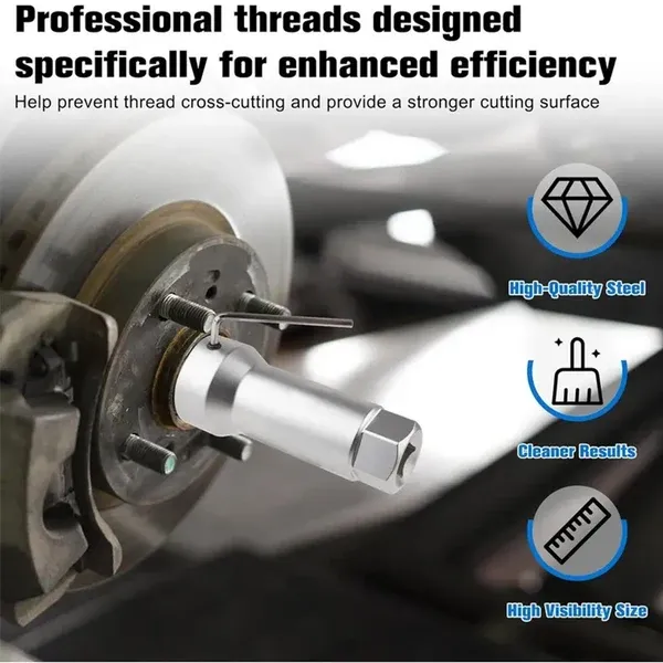 🛠️ 10-Piece Axle Spindle Thread Chaser Set