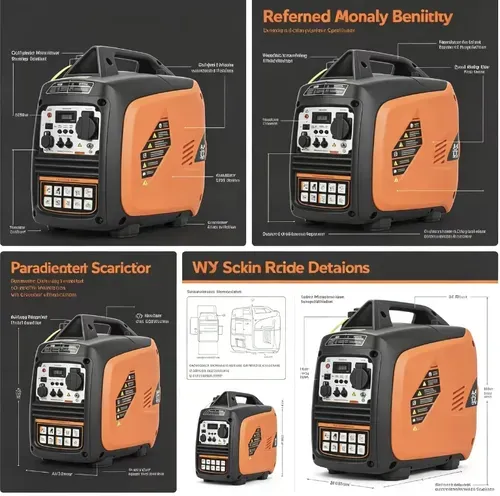 2kW silent variable-frequency gasoline generator, low power