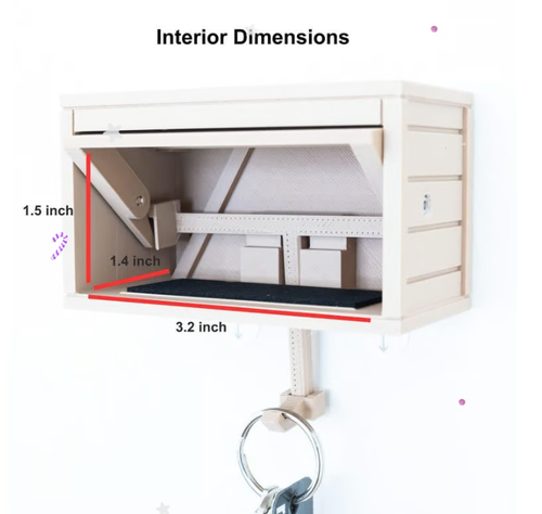🔥Auto Garage Key Holder - Interactive Opening Door
