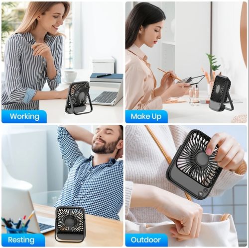 5000mAhUltra-quiet mini portable foldable fan