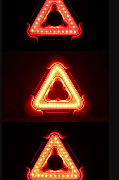🛑2-IN-1 Solar Emergency Triangle Warning Light for Roadside