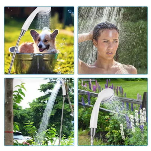 ✨ Portable Outdoor Electric Shower Set - Handheld Camp Shower for Travel, Hiking & Gardening