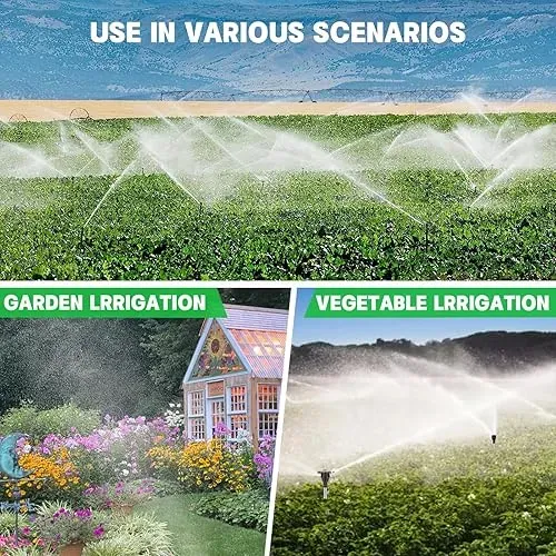 🔥🚁💧Rotating Irrigation🌾Tripod Telescopic💖 Support Sprinkler Set🌾🌱👇